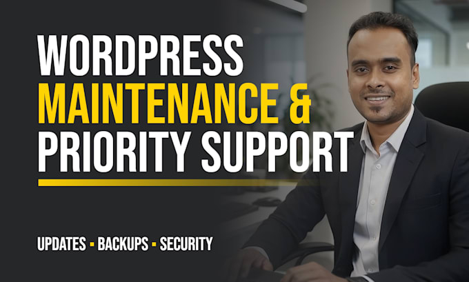 do monthly wordpress maintenance and priority support