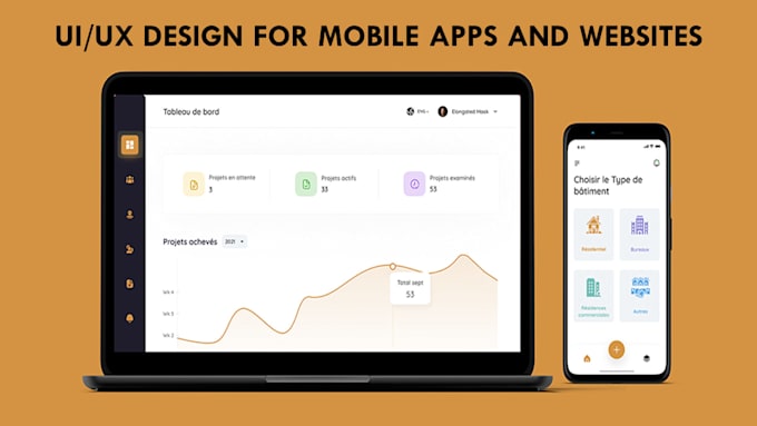 Do ui ux design for mobile app and website using figma by Mark_woaks ...
