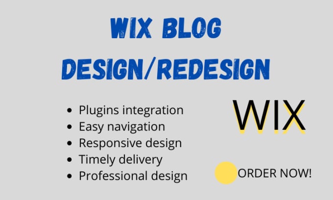 do wix blog design and redesign