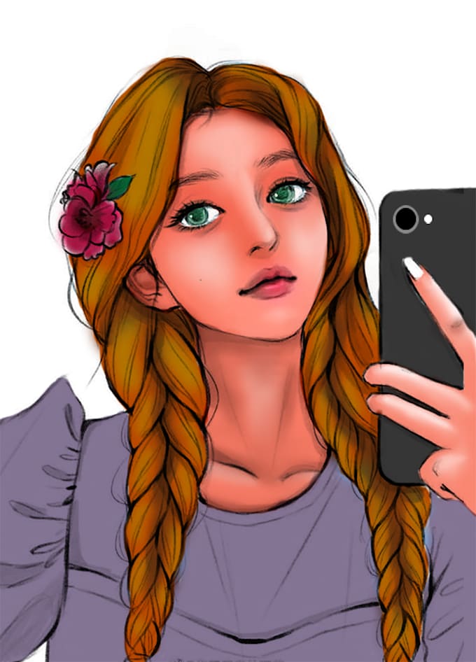 Draw cartoon digital drawing of you by Kashkash1 Fiverr