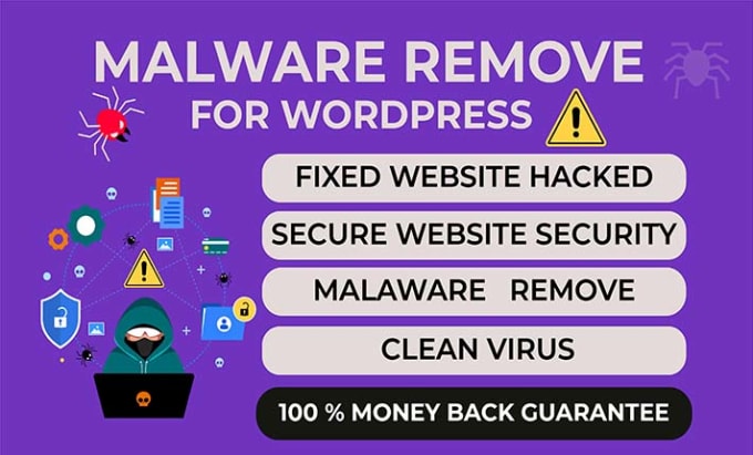 remove malware wordpress virus or wordpress hacked security