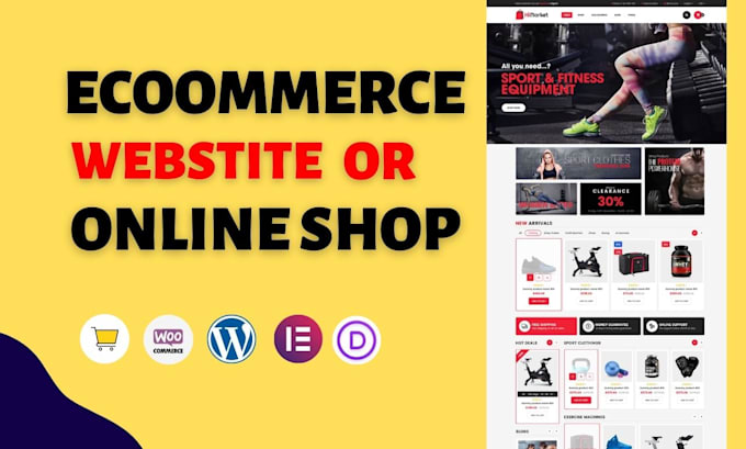 build ecommerce website, online store and multivendor website with woocommerce