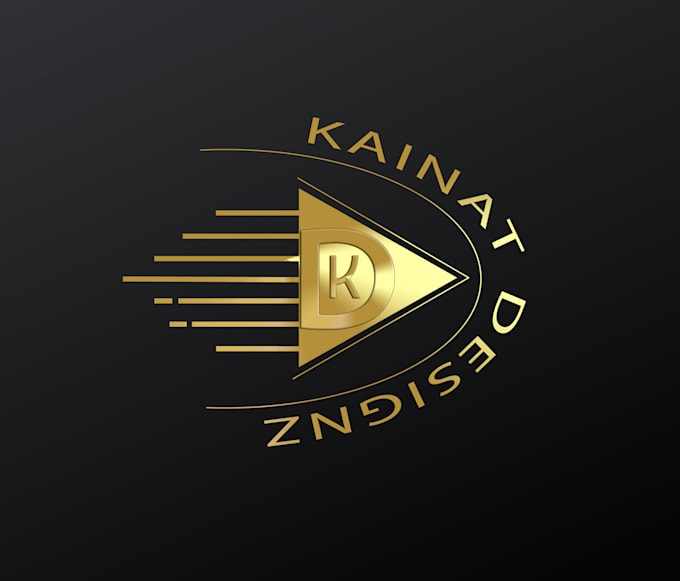 design triangle, polygon logo with initial letters