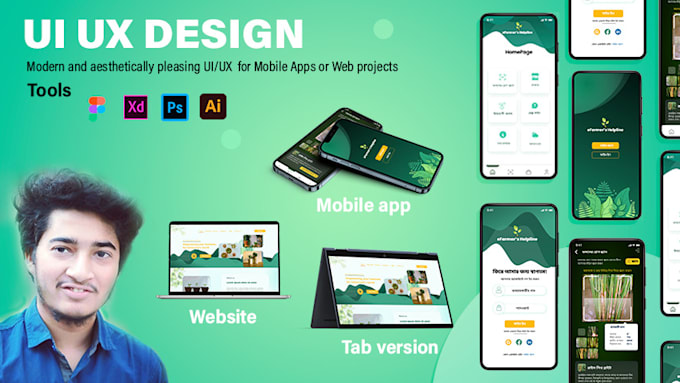design UI UX prototype wireframe for your website mobile app