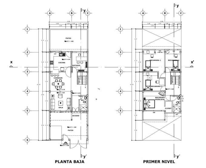 Dibujo de planos a partir de fotos o planos físicos by Arqsanchez | Fiverr