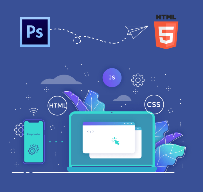 Create a static website using html and css by Designyourway1 | Fiverr