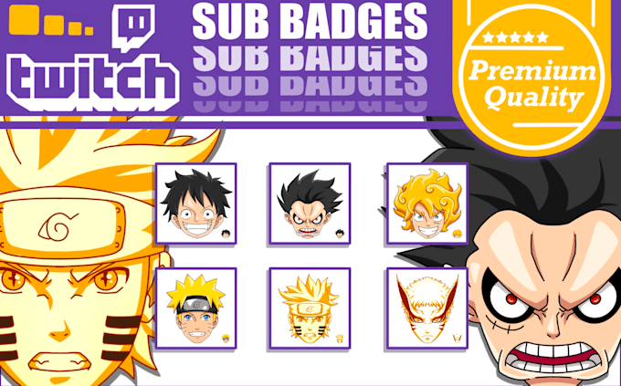 design amazing twitch emotes and sub badges