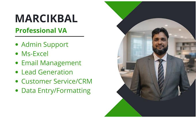 be a virtual assistant for admin support