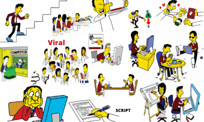 make colorful 2d whiteboard animation explainer doodle video or sales video