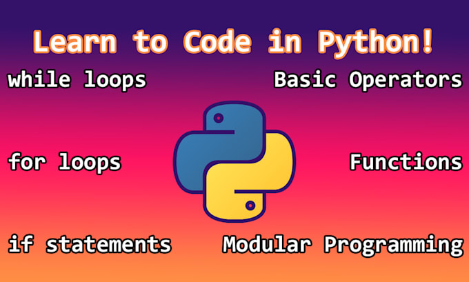 Teach you to program in python by Ggrafacunha | Fiverr