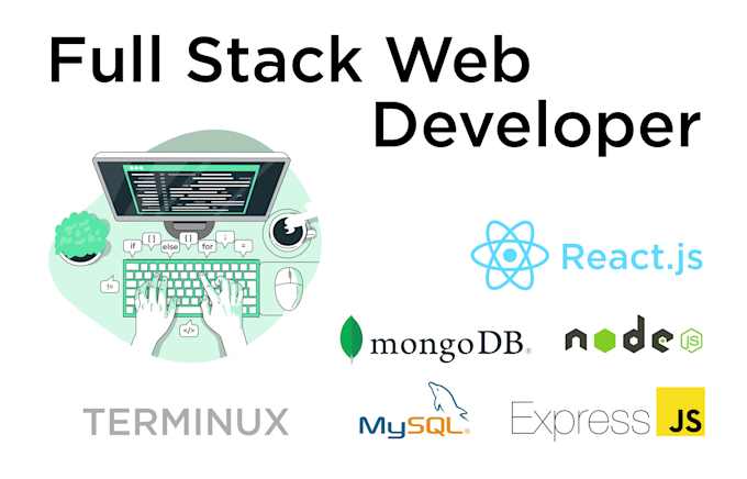 Be your full stack web developer react js node js express js by ...