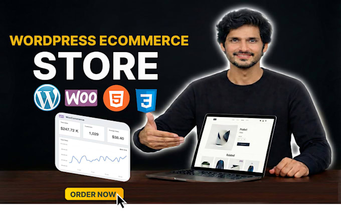 build a high converting ecommerce wordpress woocommerce website store or webshop