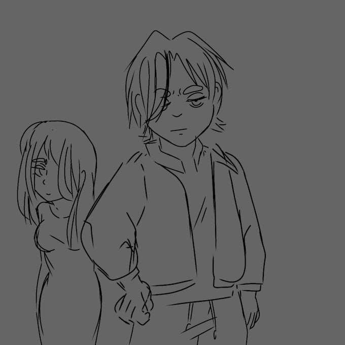 bocetos,dibujos y oc animes