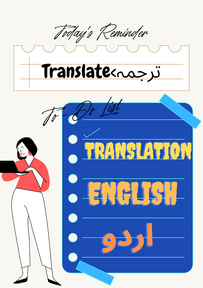 Perfect translate from urdu to english and vice versa by Tariq_sohail