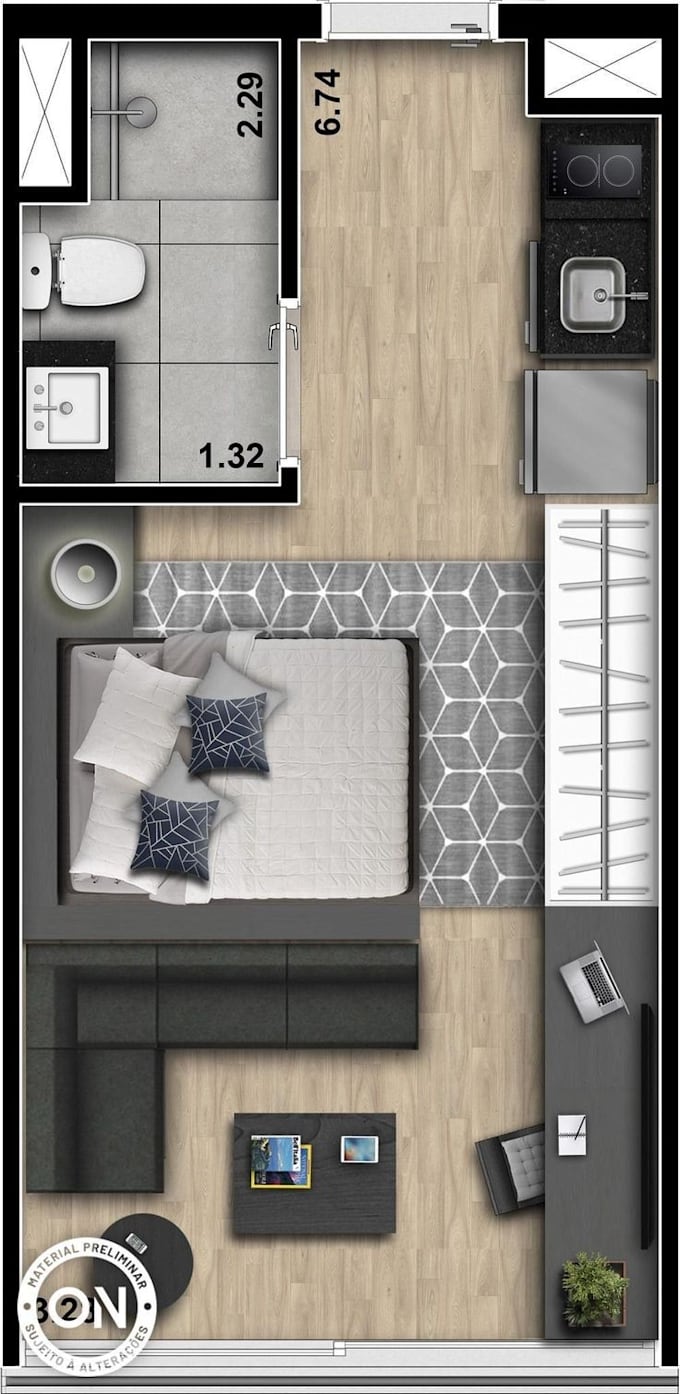 create modern apartment design