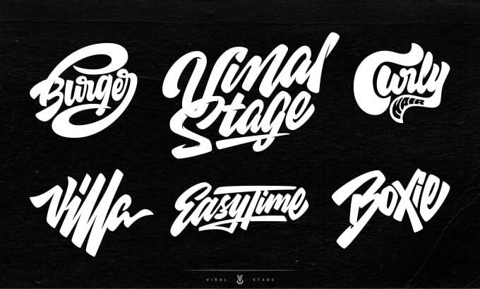 Draw custom hand lettering, calligraphy, text and typography logo ...