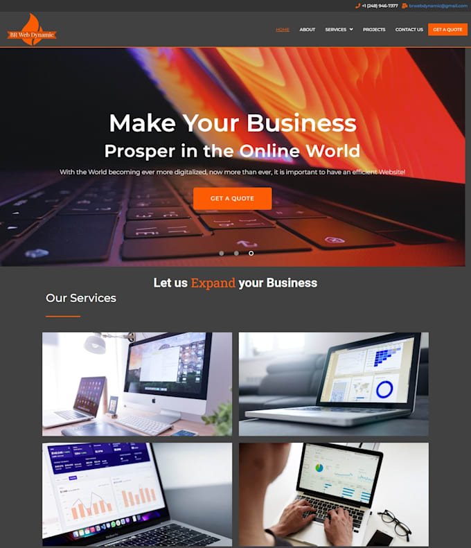 Create affordable and custom websites by Brwebdynamic | Fiverr