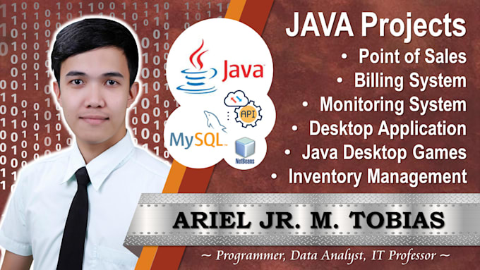 Develop a desktop application using java by Arieljrtobias | Fiverr