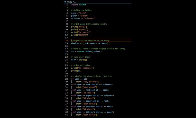 Write your python code by Kevincarden | Fiverr