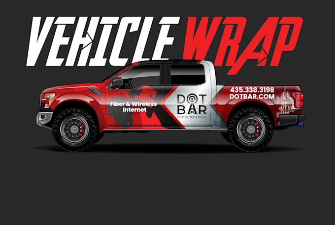 make awesome car wrap design or vehicle wrap