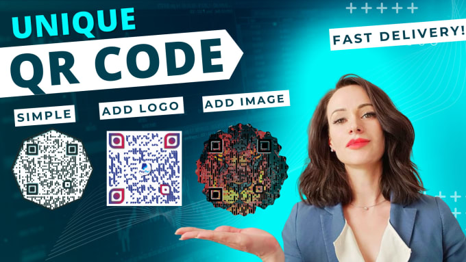 Design a unique custom, catchy qr code with your logo, image, color by ...