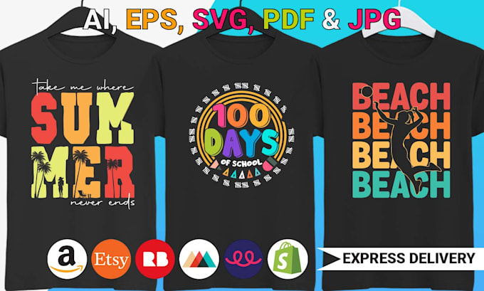 do custom typography t shirt and graphic t shirt design