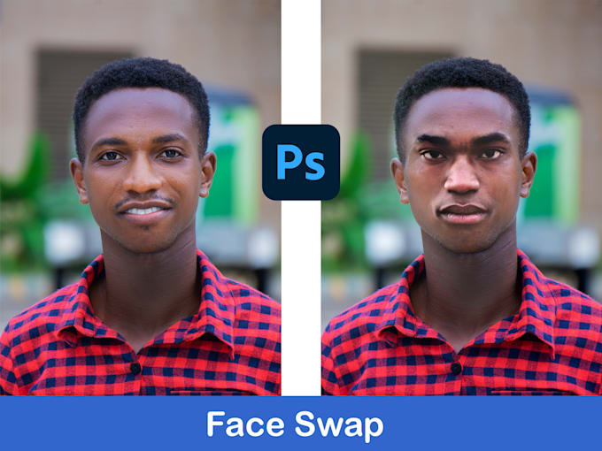 realistically swap face your image using photoshop