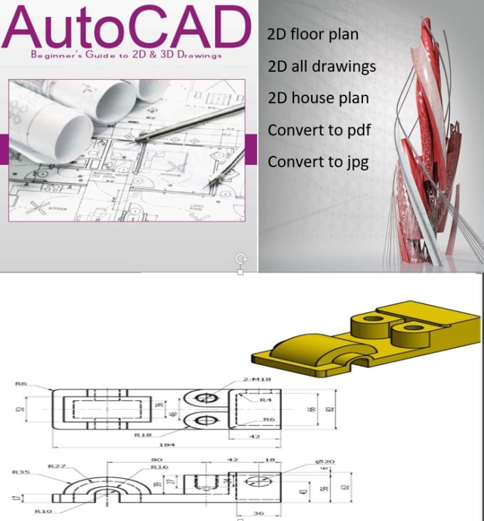 Draw 2d Autocad All Drawings Floorplan Houseplan 2d S