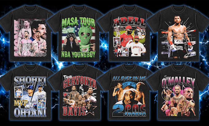 do custom bootleg rap tee designs, 90s bootleg shirt design
