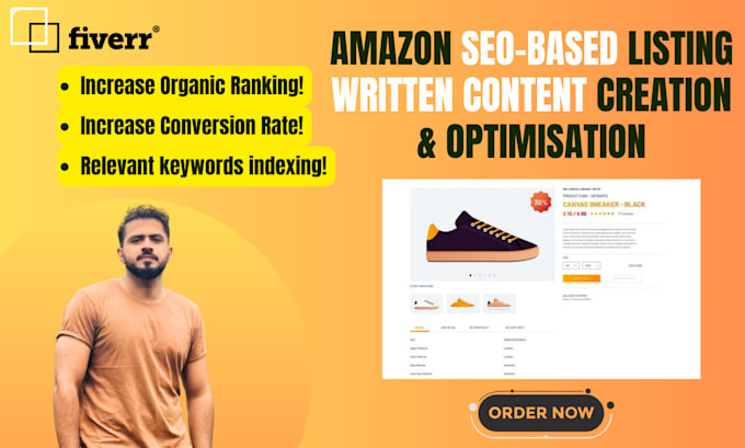 boost the conversion rate by writing SEO based content for your amazon listings