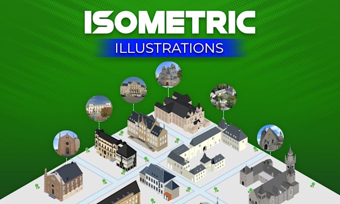 Create a 3d flat and isometric illustration for apps and web by ...