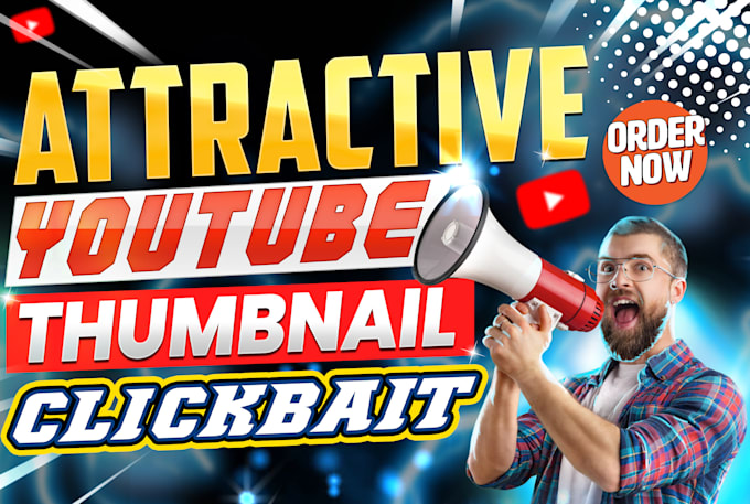 design professional clickbait youtube thumbnail