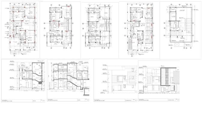 draw floor plans, elevations and section drawings
