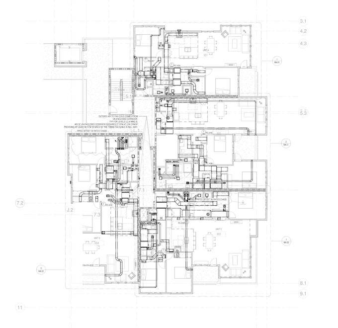 prepare mep drawings, electrical, plumbing, hvac