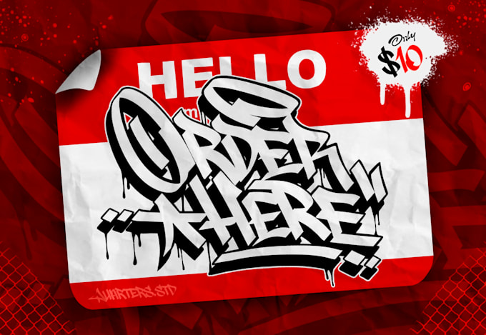 create graffiti tagging or handstyle for your brand