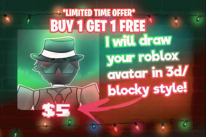 draw your roblox avatar in 3d art style