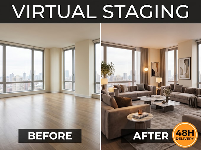 create photorealistic virtual staging for real estate