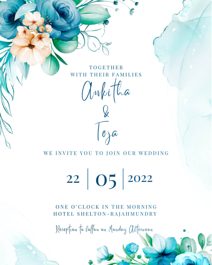 Create event invitations, cards by Anuprasanthi | Fiverr