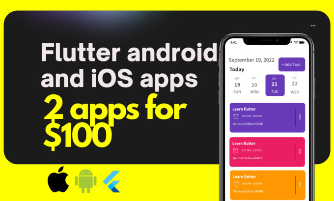 Develop Up To 2 Ios And Android Mobile Apps Using Flutter By 5631
