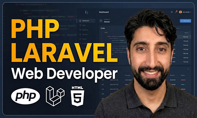 be your PHP laravel developer to build custom web applications