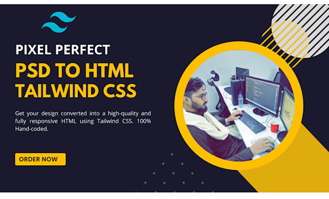Convert figma, psd, and xd to html and tailwind css by Iam_sabir | Fiverr