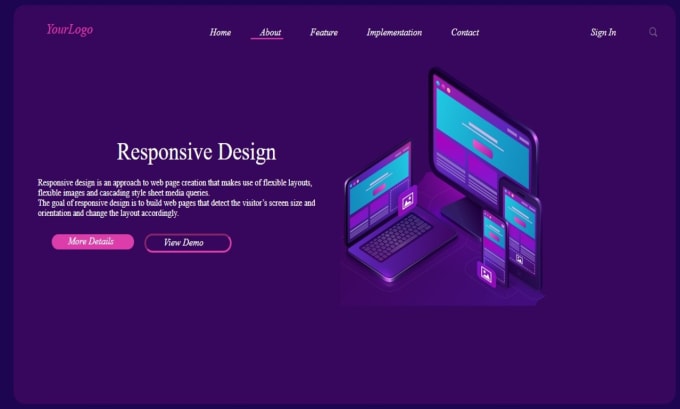 Create responsive website using html css bootstrap by Dawar_iftikhar ...