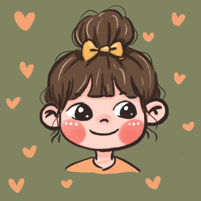 Draw you in a cute and kawaii style by Ashelyliang | Fiverr