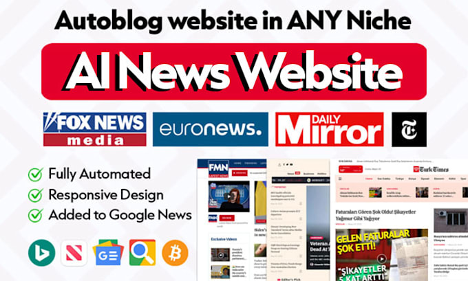 create ai auto blog or automated chatgpt ai news website