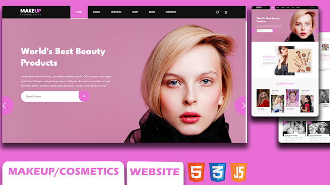 edit html and css on your webpage, landing page