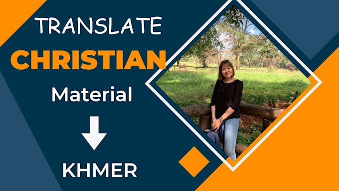 translate christian material into khmer
