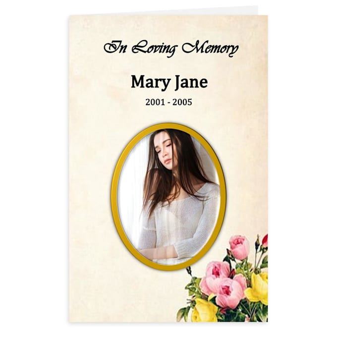design premium funeral flyer, memorial flyer and obituary