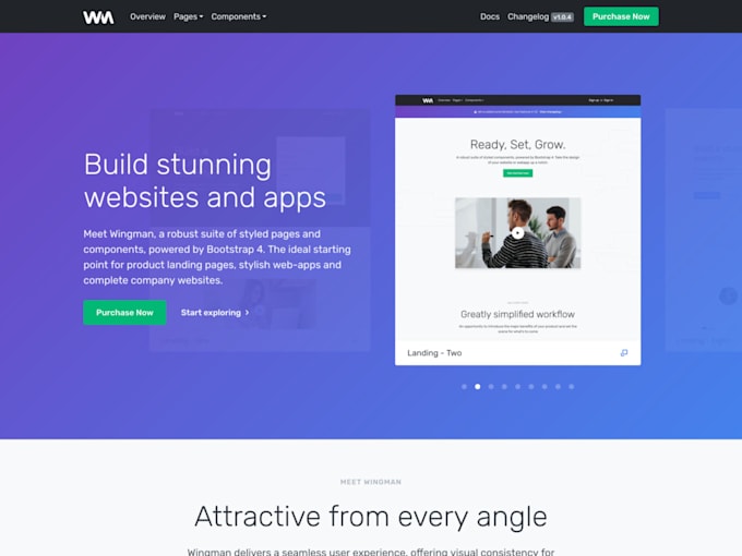 create a dynamic landing page