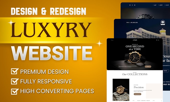 create luxury website design to improve conversion