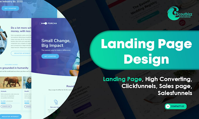 Create responsive landing page design by Jatin_scoutbizz | Fiverr